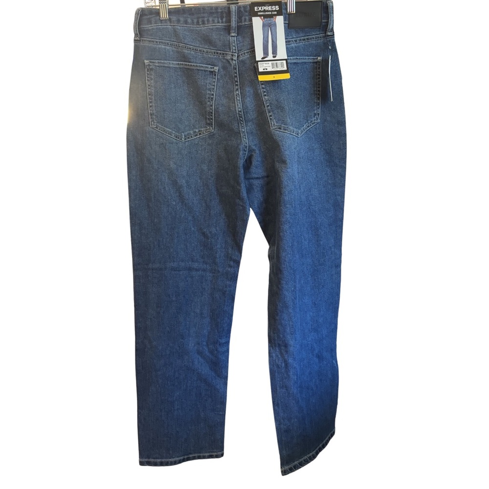 Express Embellished Straight-Leg Jeans Size 10 New - Picture 3 of 7